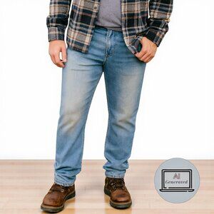 Smith & Mills Mens Slim Fit Jeans Stretch Denim Mid Rise Size 36